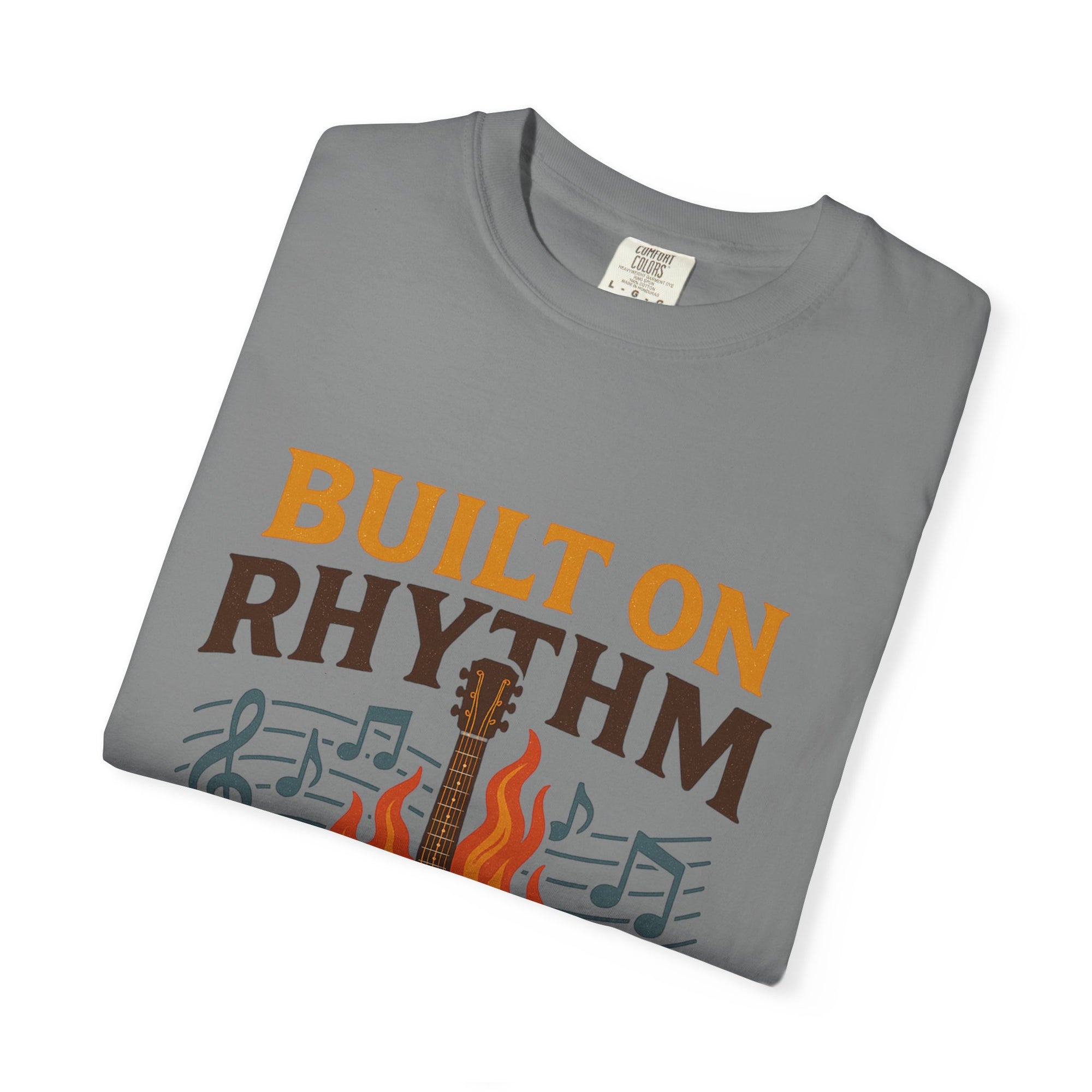 Rhythmic Fire T-Shirt, Music Lover Tee, Festival Apparel, Unisex Gift, Casual Wear, Band Merchandise