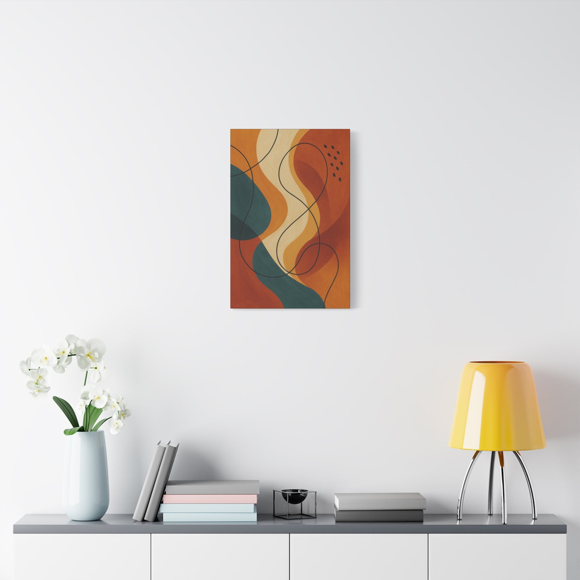 Abstract Wall Art Canvas Print, Modern Home Decor, Colorful Art, Bohemian Decor, Unique Gift for Her