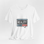 Reality Click Unisex Tee, Funny Graphic Shirt, Casual Wear, Geeky Apparel, Gift for Him/Her, Cool Tee for Everyday Style