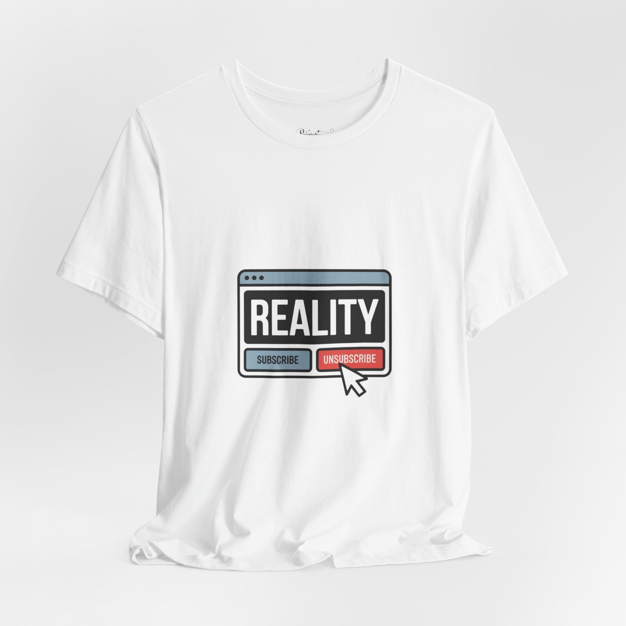 Reality Click Unisex Tee, Funny Graphic Shirt, Casual Wear, Geeky Apparel, Gift for Him/Her, Cool Tee for Everyday Style