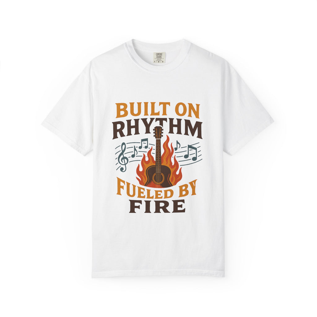 Rhythmic Fire T-Shirt, Music Lover Tee, Festival Apparel, Unisex Gift, Casual Wear, Band Merchandise