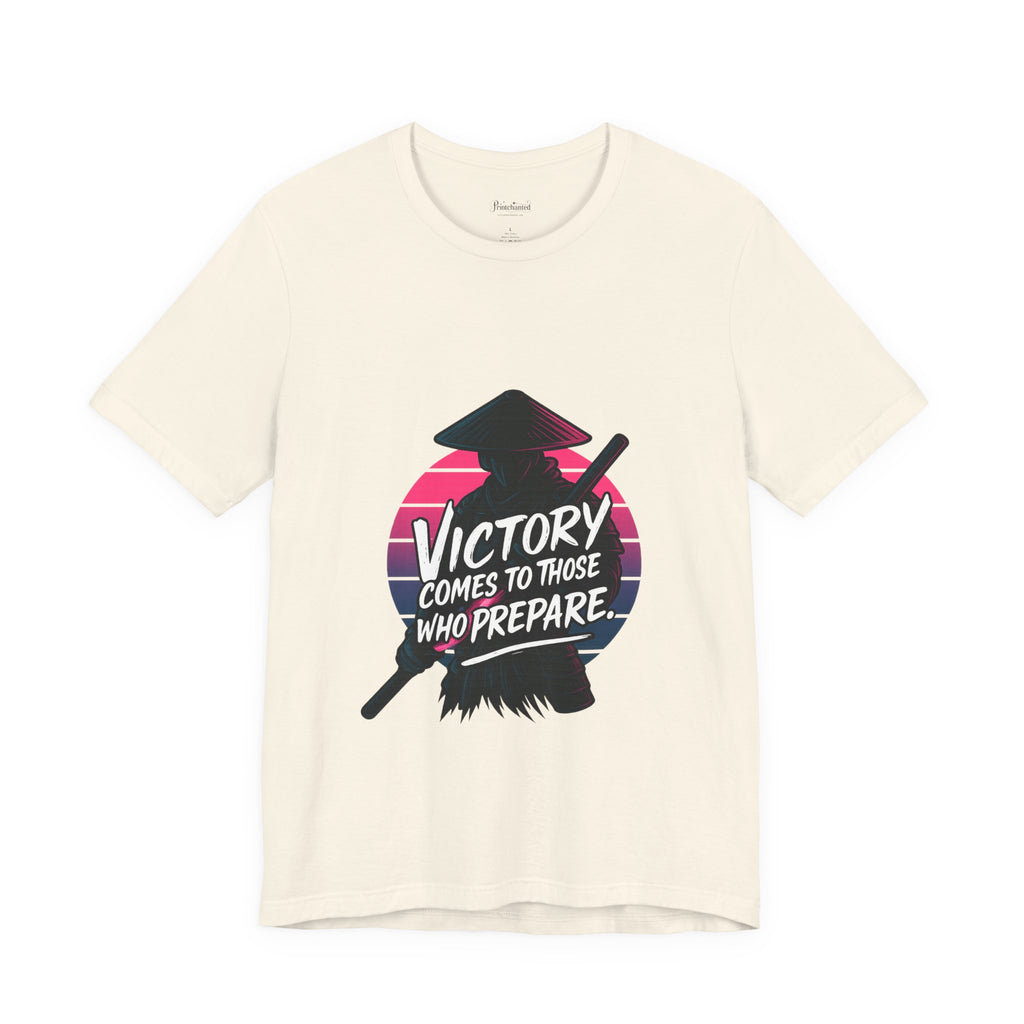 Victory Comes to Those Who Prepare Tee, Motivational T-Shirt, Unisex Graphic Tee, Inspirational Casual Wear, Gift for Gamers and Coaches