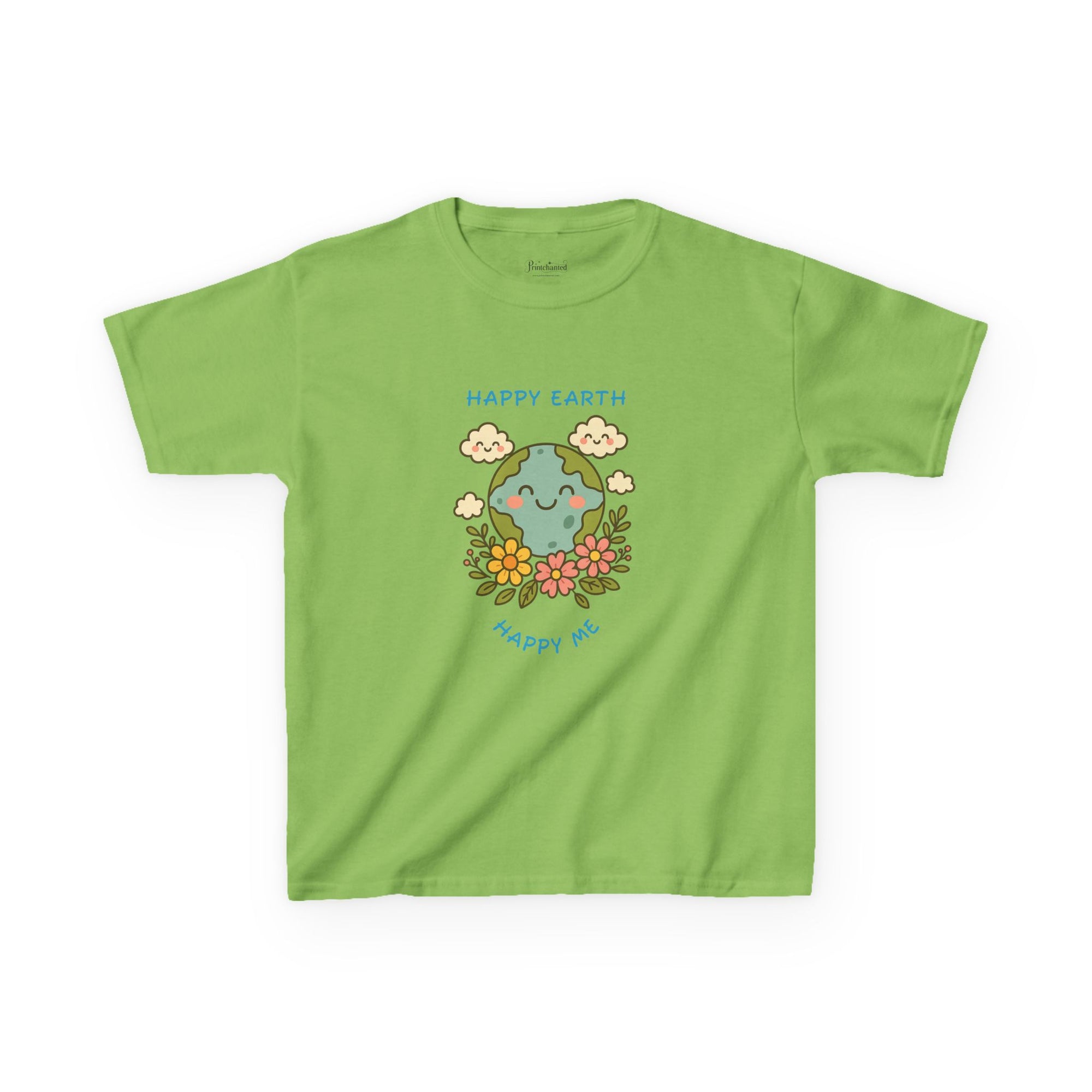 Cute Earth Day Kids Tee, Whimsical Children's T-Shirt, Eco-Friendly Apparel, Floral Children's Wear, Gift for Earth Lovers
