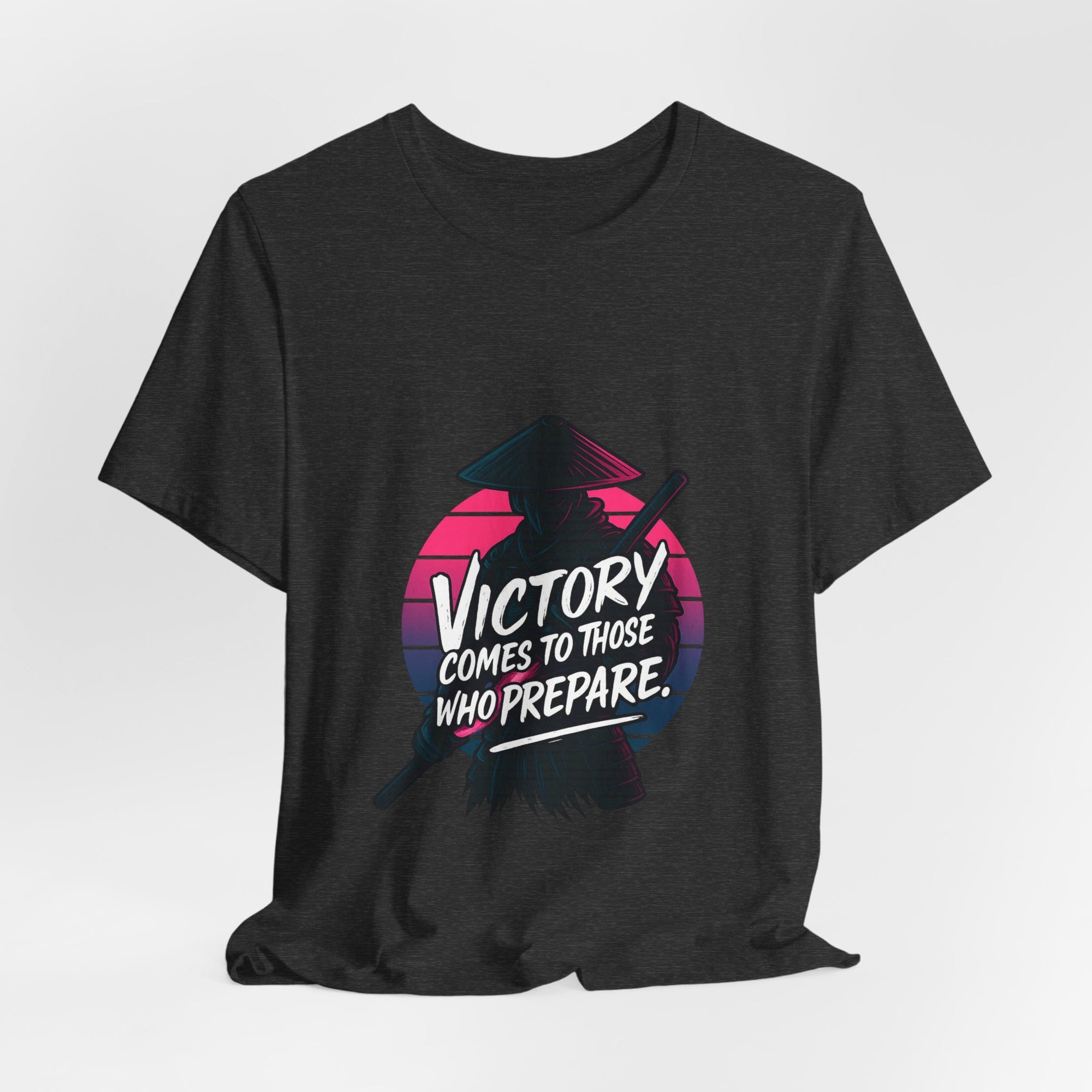 Victory Comes to Those Who Prepare Tee, Motivational T-Shirt, Unisex Graphic Tee, Inspirational Casual Wear, Gift for Gamers and Coaches