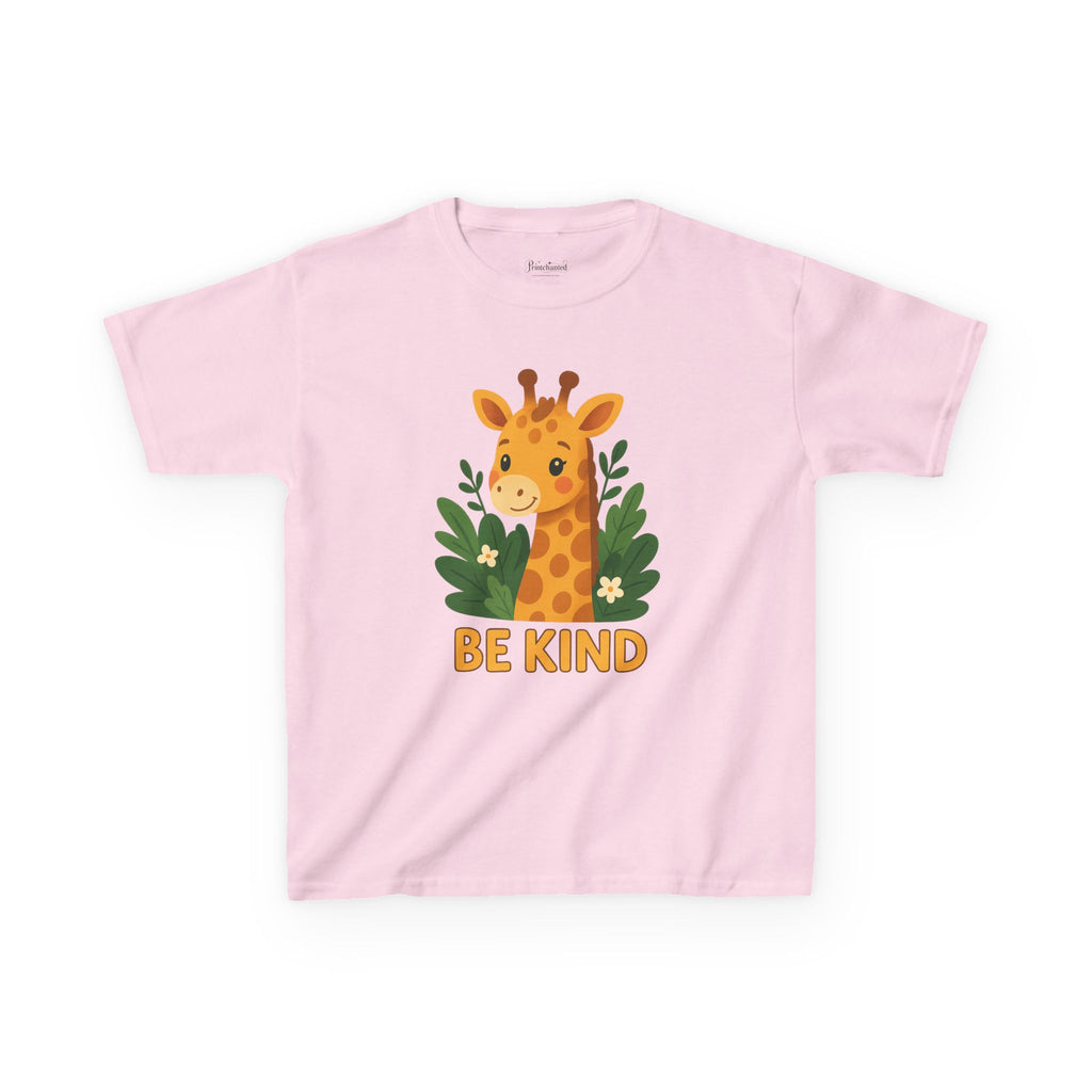 Kids Giraffe Tee - Be Kind T-Shirt, Children's Graphic Tee, Eco-Friendly Cotton Tee, Gift for Kids, Toddler Birthday Shirt
