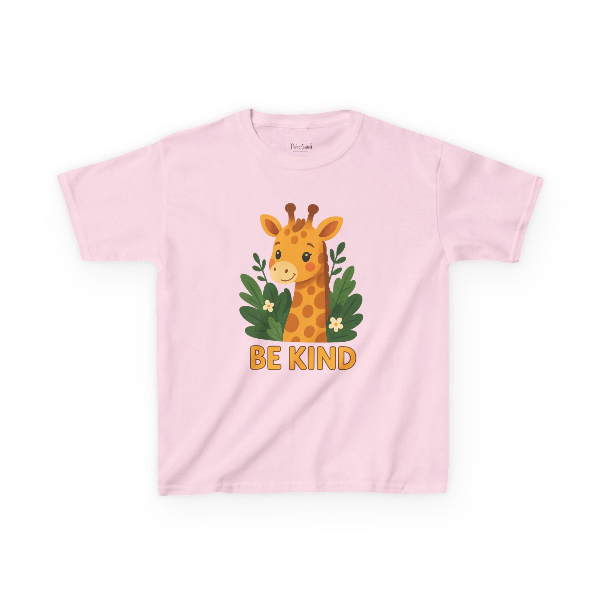 Kids Giraffe Tee - Be Kind T-Shirt, Children's Graphic Tee, Eco-Friendly Cotton Tee, Gift for Kids, Toddler Birthday Shirt