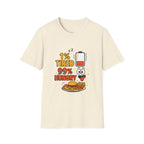 Funny Foodie T-Shirt, 1% Tired 99% Hungry Tee, Unisex Softstyle Shirt, Snack Lover Gift, Casual Wear, Food Humor Apparel