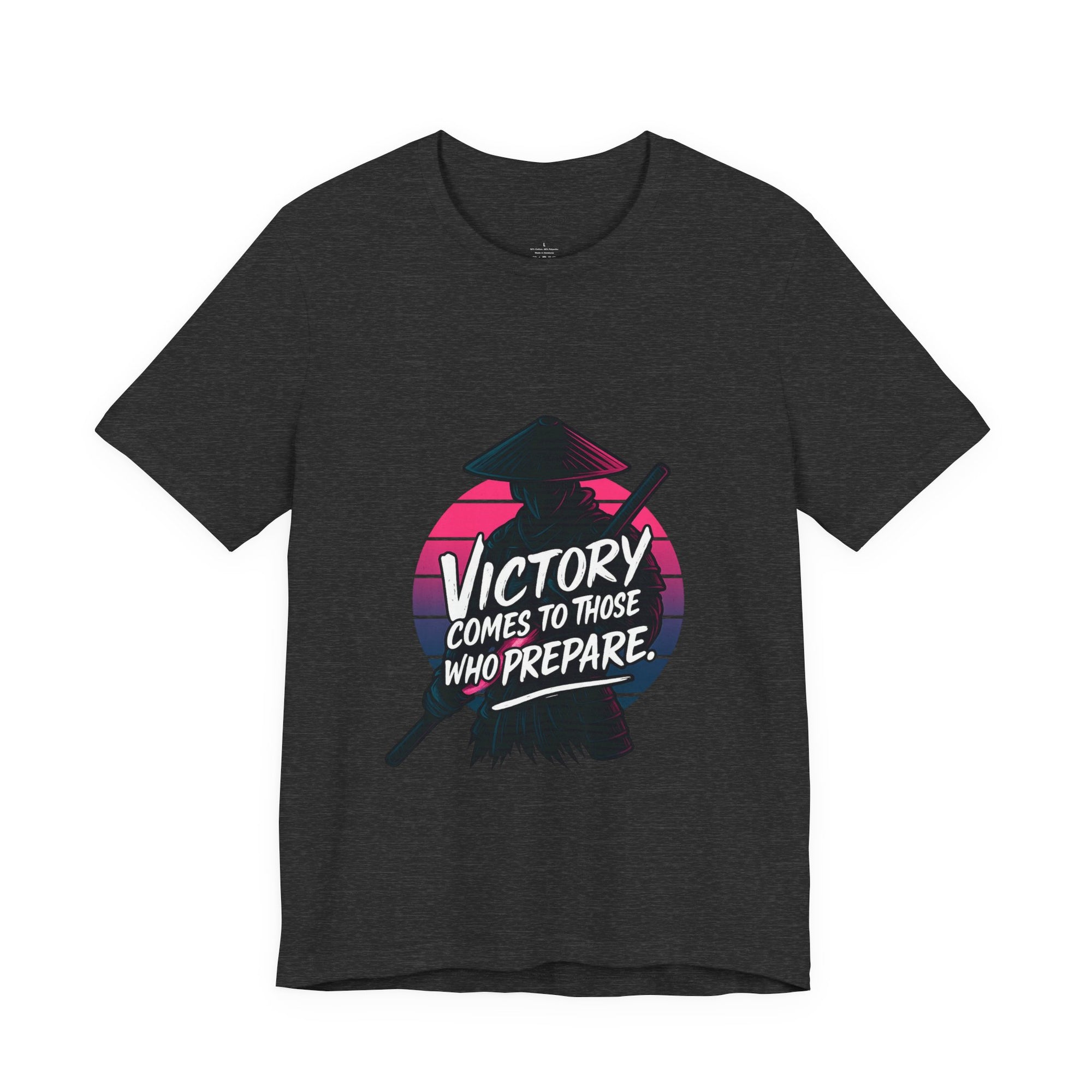Victory Comes to Those Who Prepare Tee, Motivational T-Shirt, Unisex Graphic Tee, Inspirational Casual Wear, Gift for Gamers and Coaches