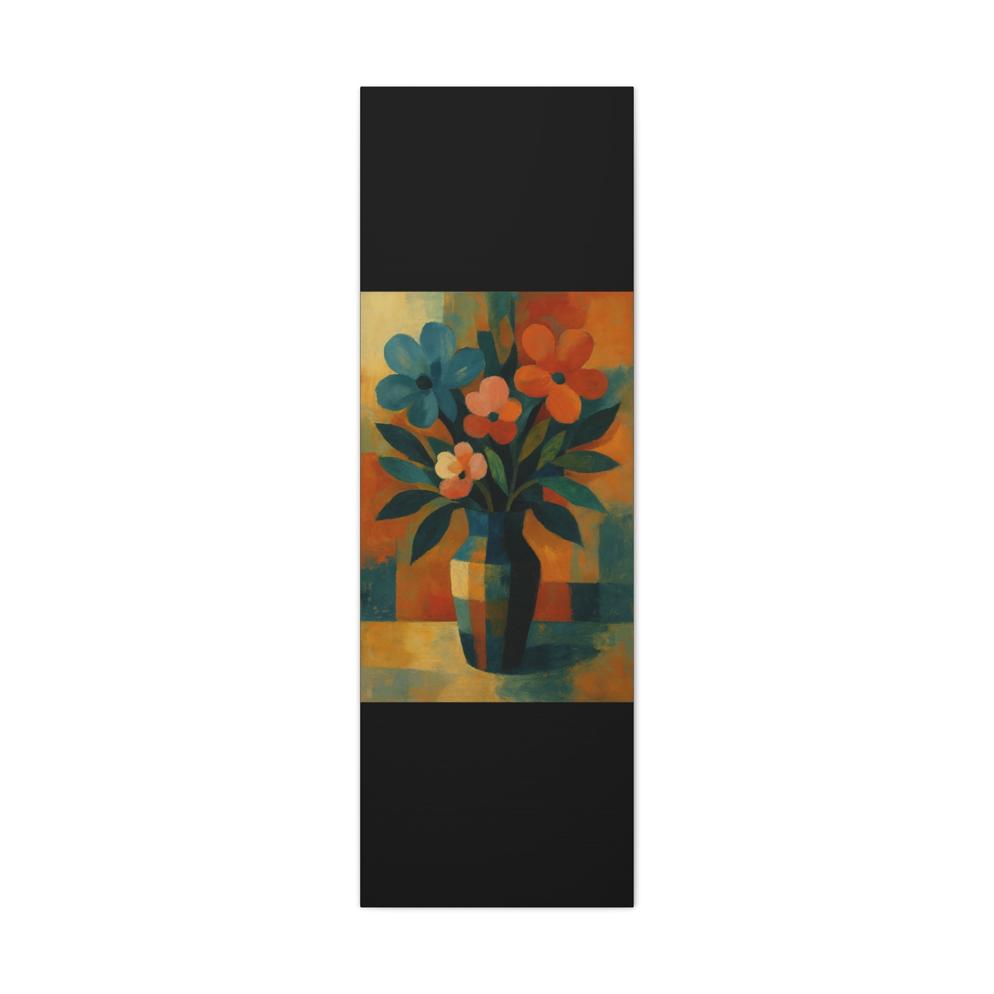 Colorful Floral Wall Art Canvas, Vibrant Home Decor, Flower Painting, Living Room Artwork, Gift for Art Lovers