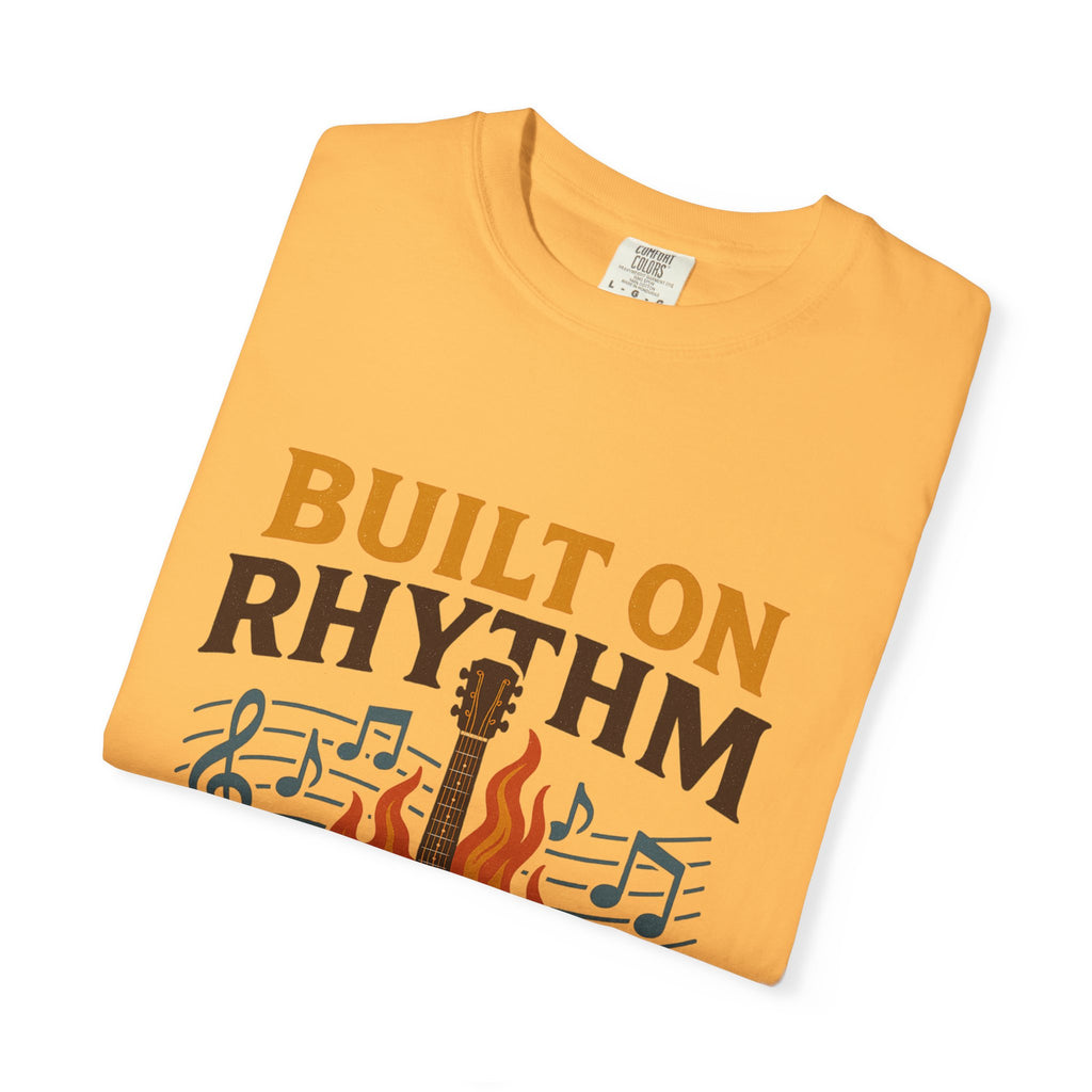 Rhythmic Fire T-Shirt, Music Lover Tee, Festival Apparel, Unisex Gift, Casual Wear, Band Merchandise