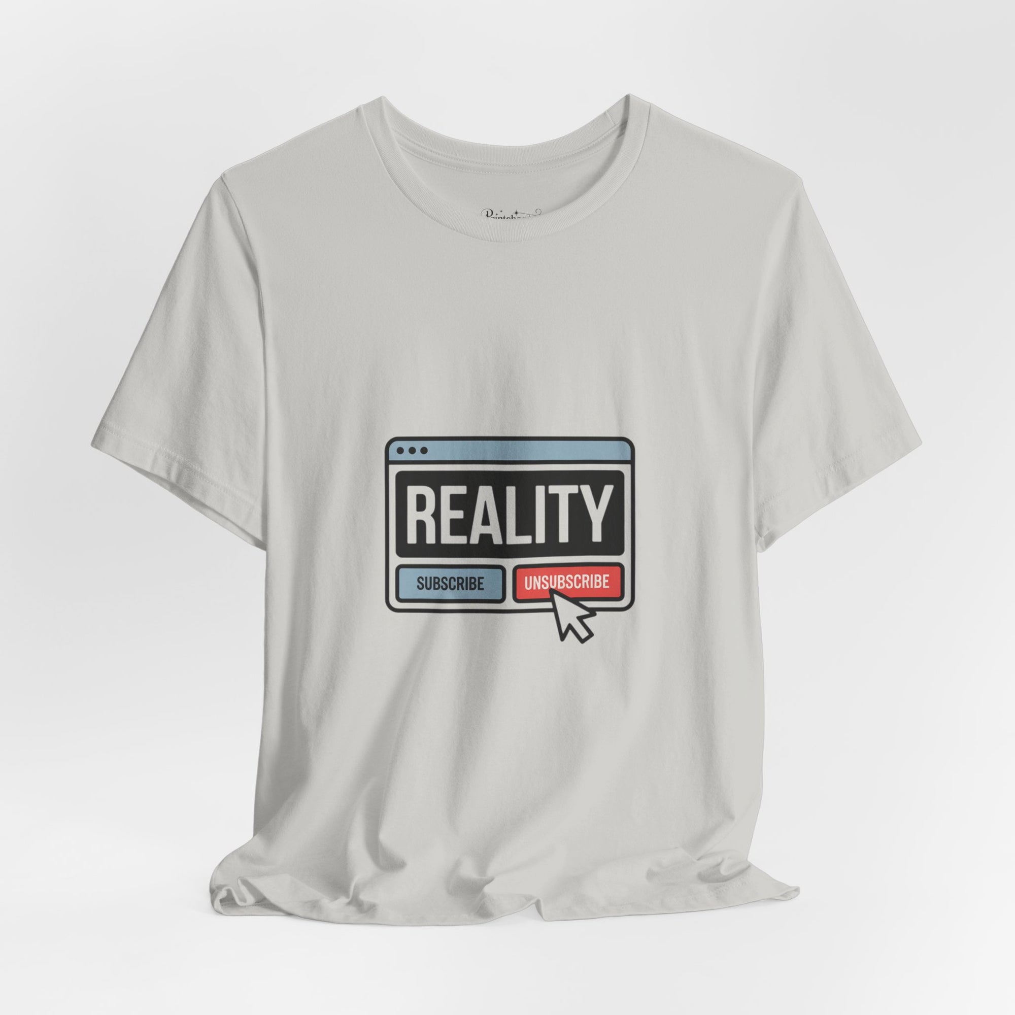 Reality Click Unisex Tee, Funny Graphic Shirt, Casual Wear, Geeky Apparel, Gift for Him/Her, Cool Tee for Everyday Style