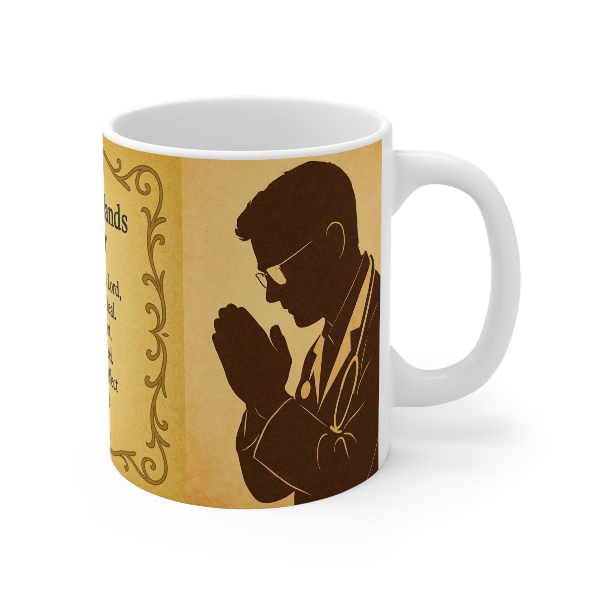 Healing Hands Prayer Mug - Inspirational Gift for Healthcare Workers, Doctors, Nurses, Prayer Mug, Motivational Drinkware, Spiritual Coffee Cup, [...]