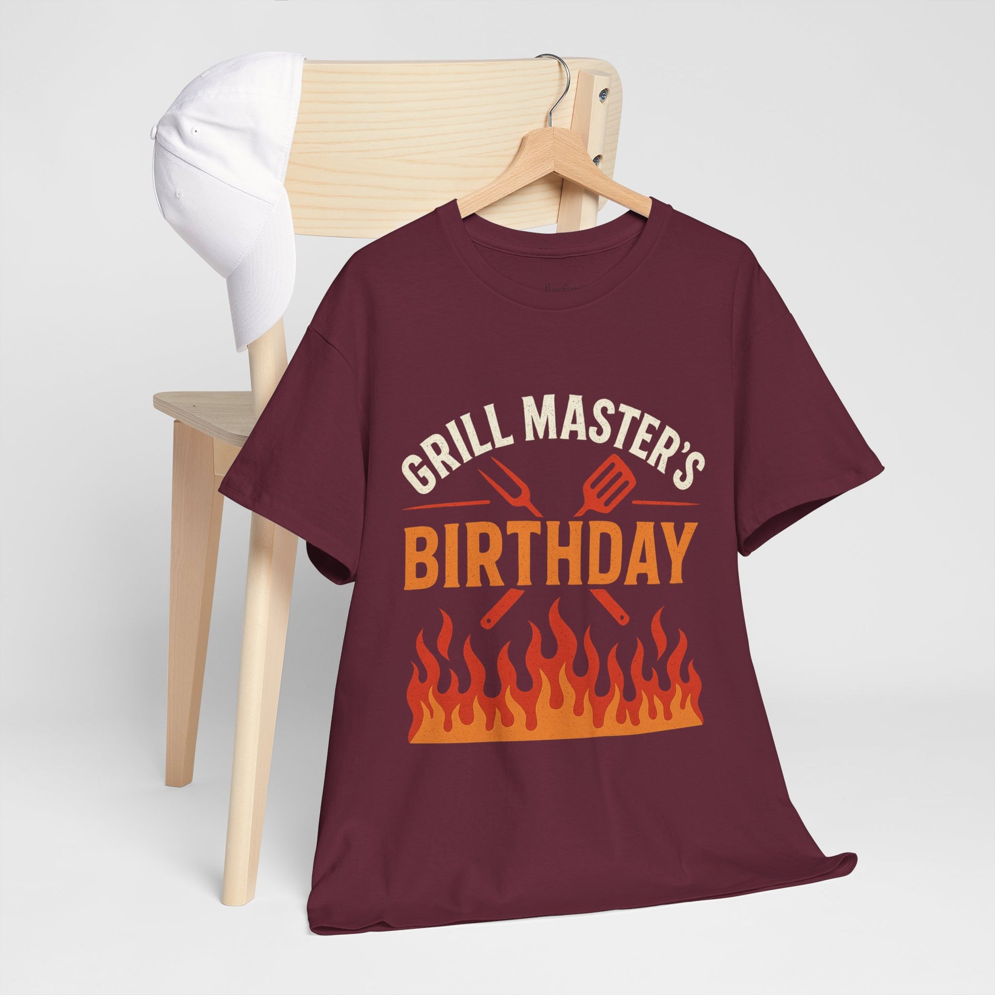 Grill Master's Birthday Tee, Funny BBQ T-Shirt, Gift for Men, Cooking Enthusiasts, Summer Party Apparel