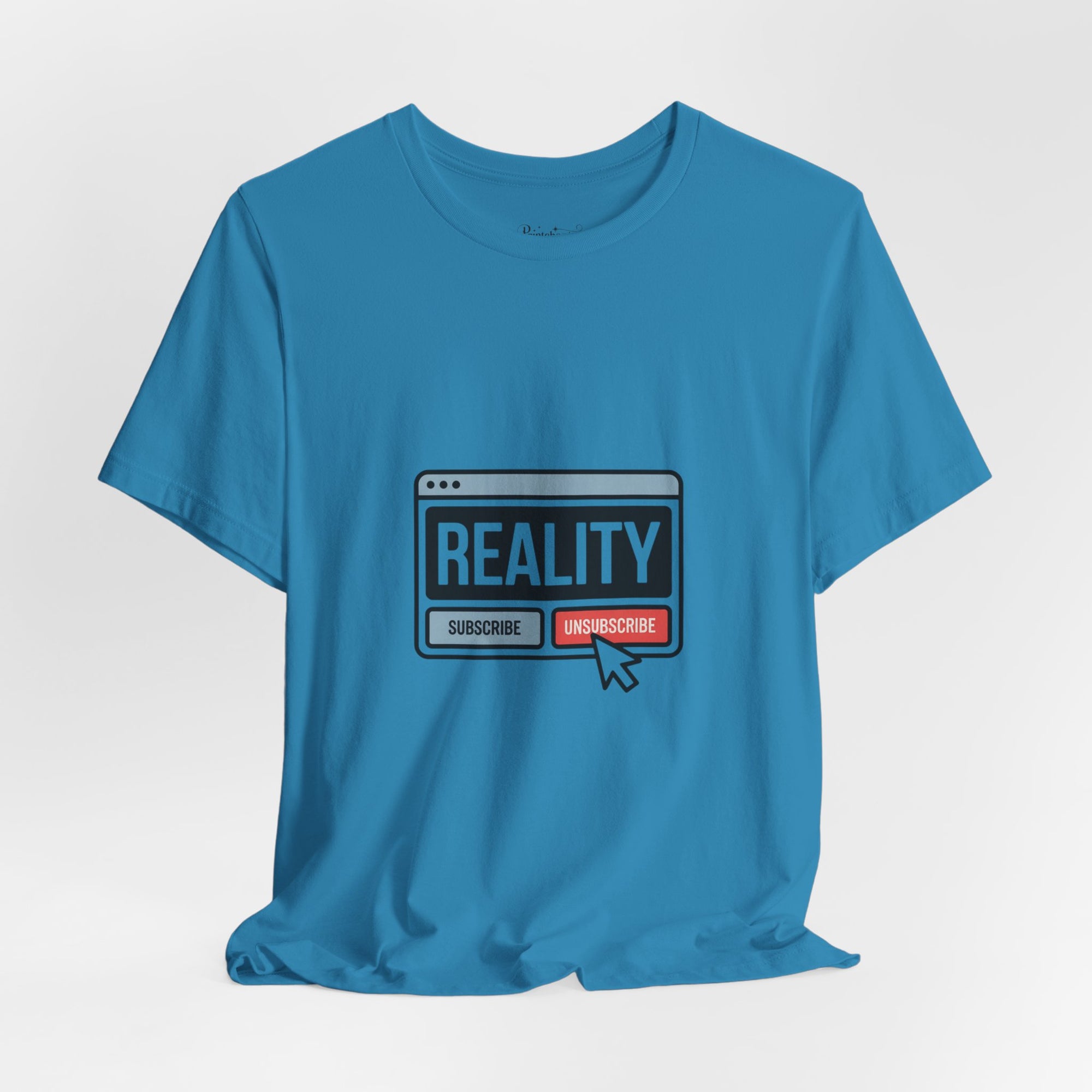 Reality Click Unisex Tee, Funny Graphic Shirt, Casual Wear, Geeky Apparel, Gift for Him/Her, Cool Tee for Everyday Style
