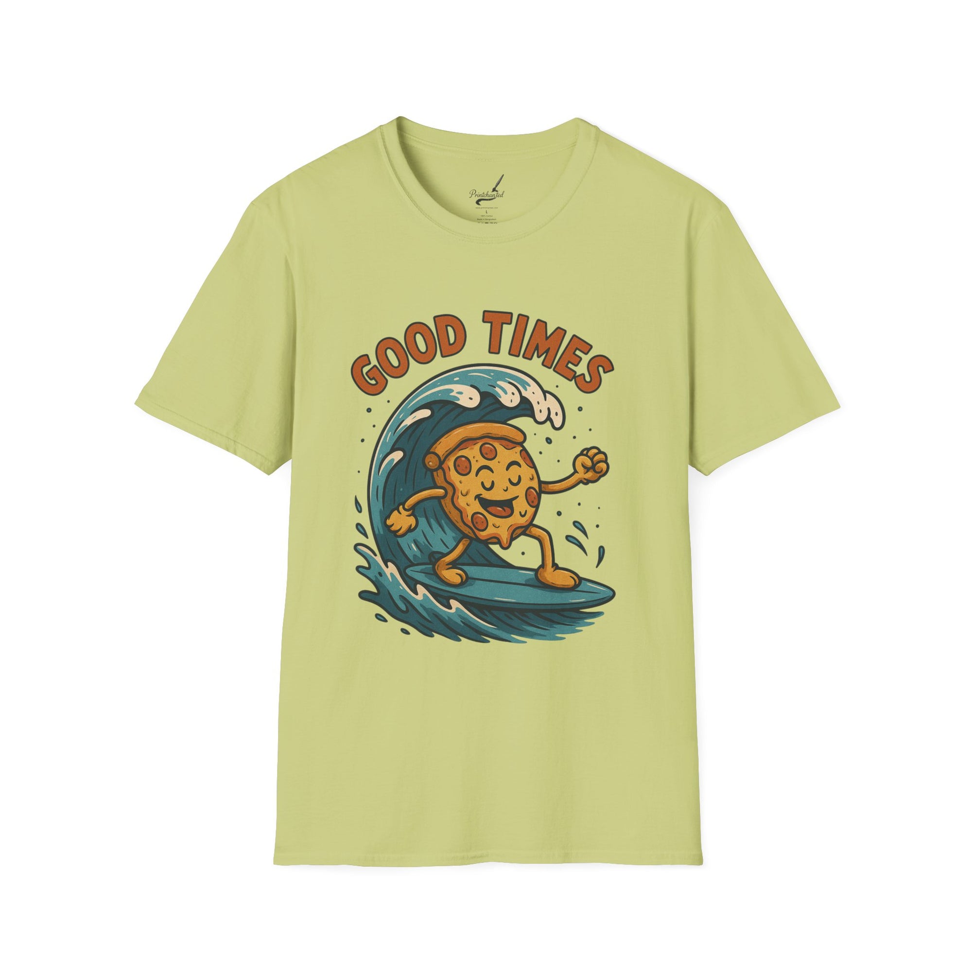 Surfing Cookie T-Shirt | Unisex Softstyle Tee | Fun Summer Vibes, Beach Life, Gift for Foodies, Good Times Shirt