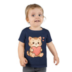 Cute Cat Love Toddler T-Shirt, Kids Cute Cat Tee, Baby Shower Gift, Toddler Birthday Gift, Pet Lover Shirt, Cute Animal Apparel
