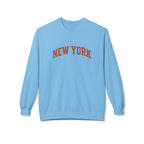 New York Love Unisex Crewneck Sweatshirt, Casual Fleece Sweatshirt, Cozy Streetwear, Gift for NYC Lovers, Fall Fashion, Comfortable Sweater