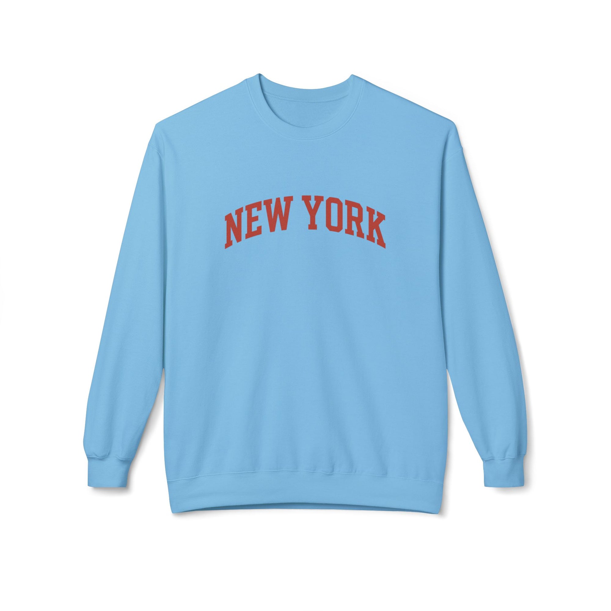 New York Love Unisex Crewneck Sweatshirt, Casual Fleece Sweatshirt, Cozy Streetwear, Gift for NYC Lovers, Fall Fashion, Comfortable Sweater