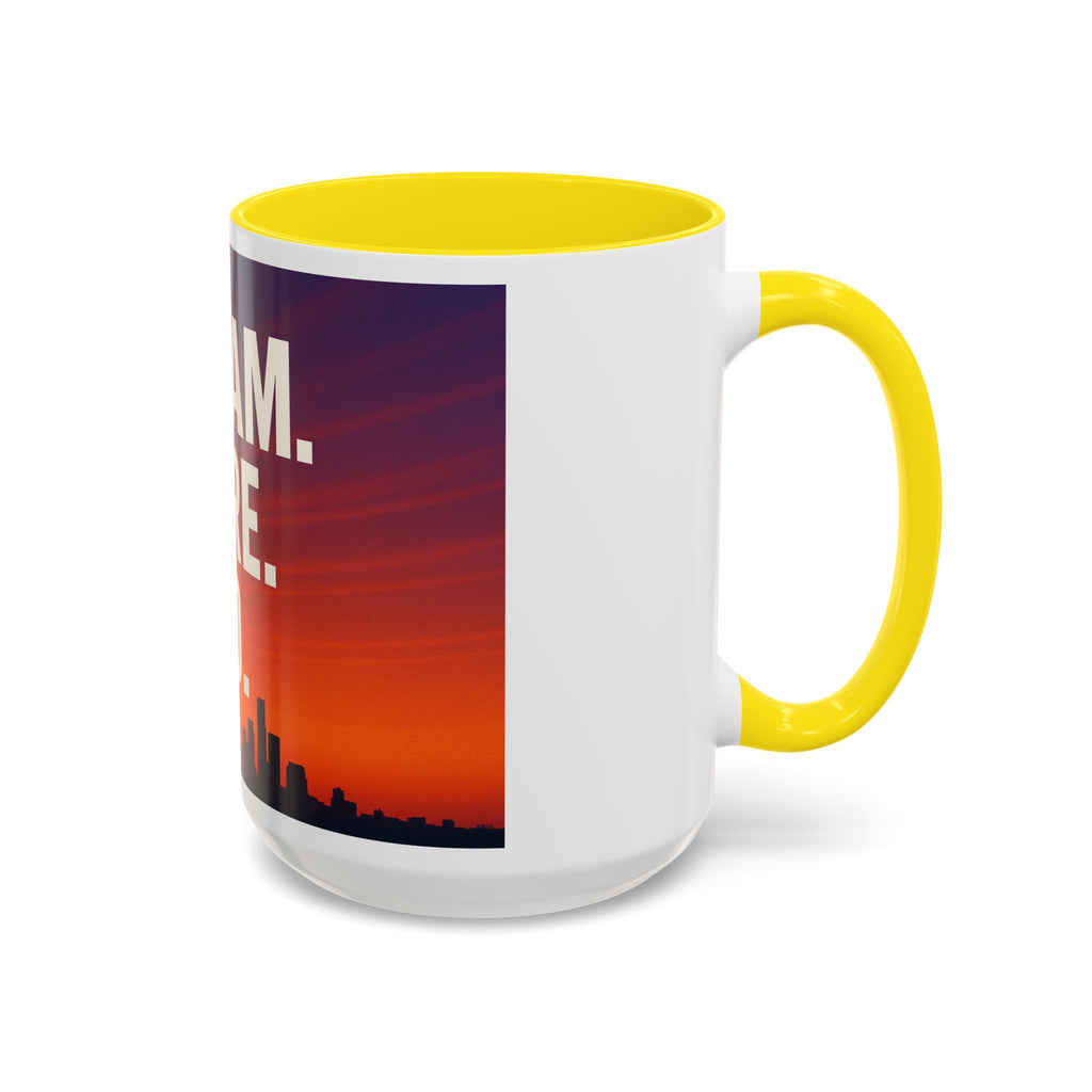 Inspiring Accent Coffee Mug - Dream, Dare, Do, Motivational Gift, Inspirational Drinkware, Sunset Design, Home Office Decor