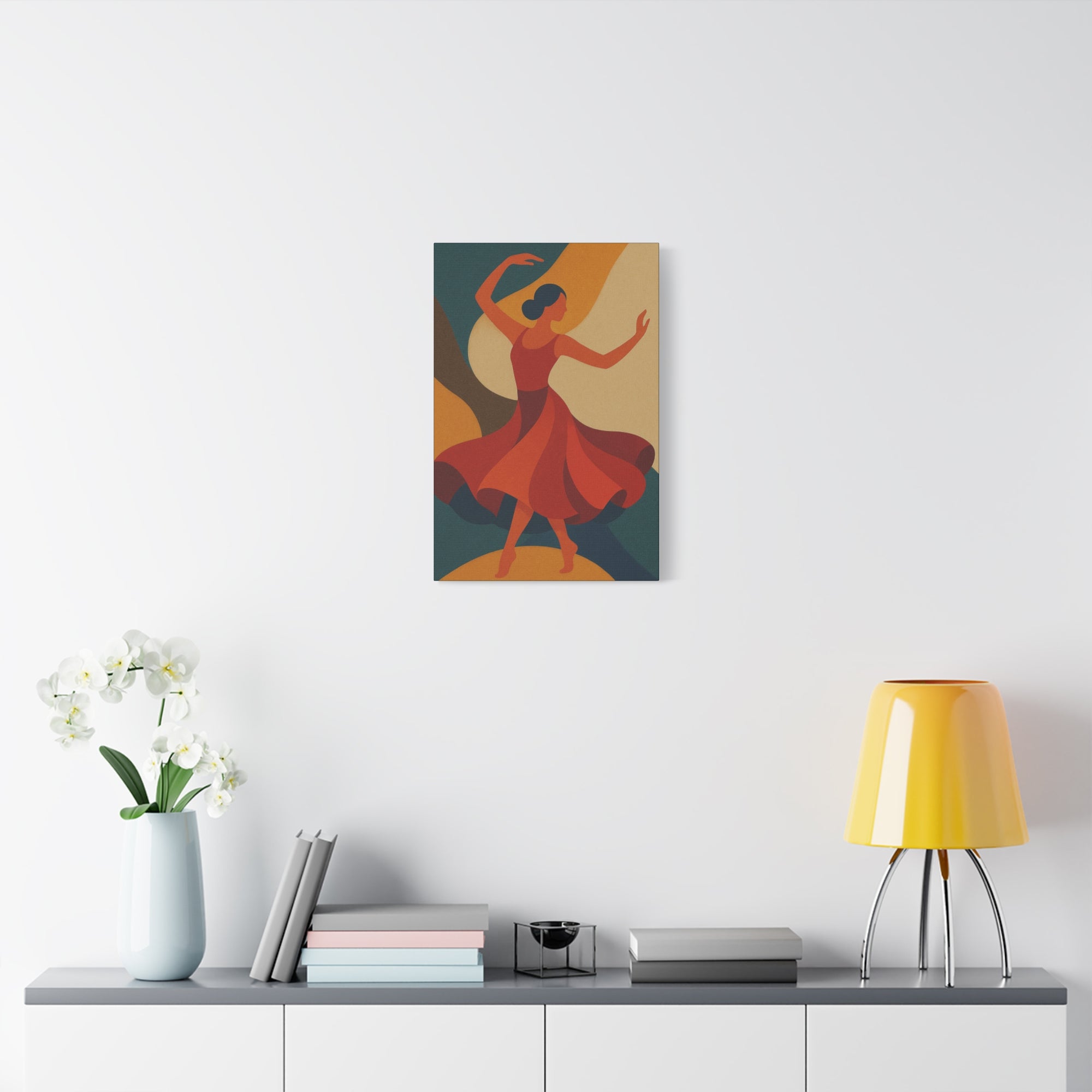 Colorful Dance Art Canvas Print, Home Decor, Gift for Dancers, Wall Art for Living Room, Unique Art Piece, Vibrant Artwork