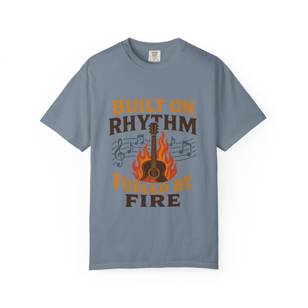 Rhythmic Fire T-Shirt, Music Lover Tee, Festival Apparel, Unisex Gift, Casual Wear, Band Merchandise