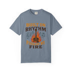 Rhythmic Fire T-Shirt, Music Lover Tee, Festival Apparel, Unisex Gift, Casual Wear, Band Merchandise