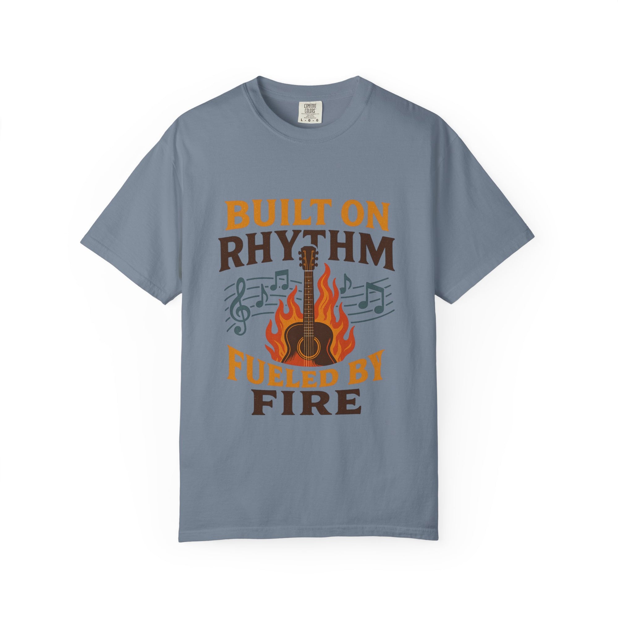 Rhythmic Fire T-Shirt, Music Lover Tee, Festival Apparel, Unisex Gift, Casual Wear, Band Merchandise