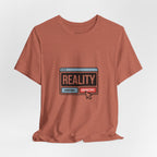 Reality Click Unisex Tee, Funny Graphic Shirt, Casual Wear, Geeky Apparel, Gift for Him/Her, Cool Tee for Everyday Style