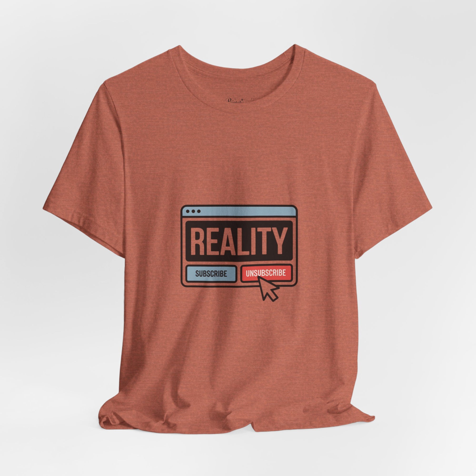 Reality Click Unisex Tee, Funny Graphic Shirt, Casual Wear, Geeky Apparel, Gift for Him/Her, Cool Tee for Everyday Style