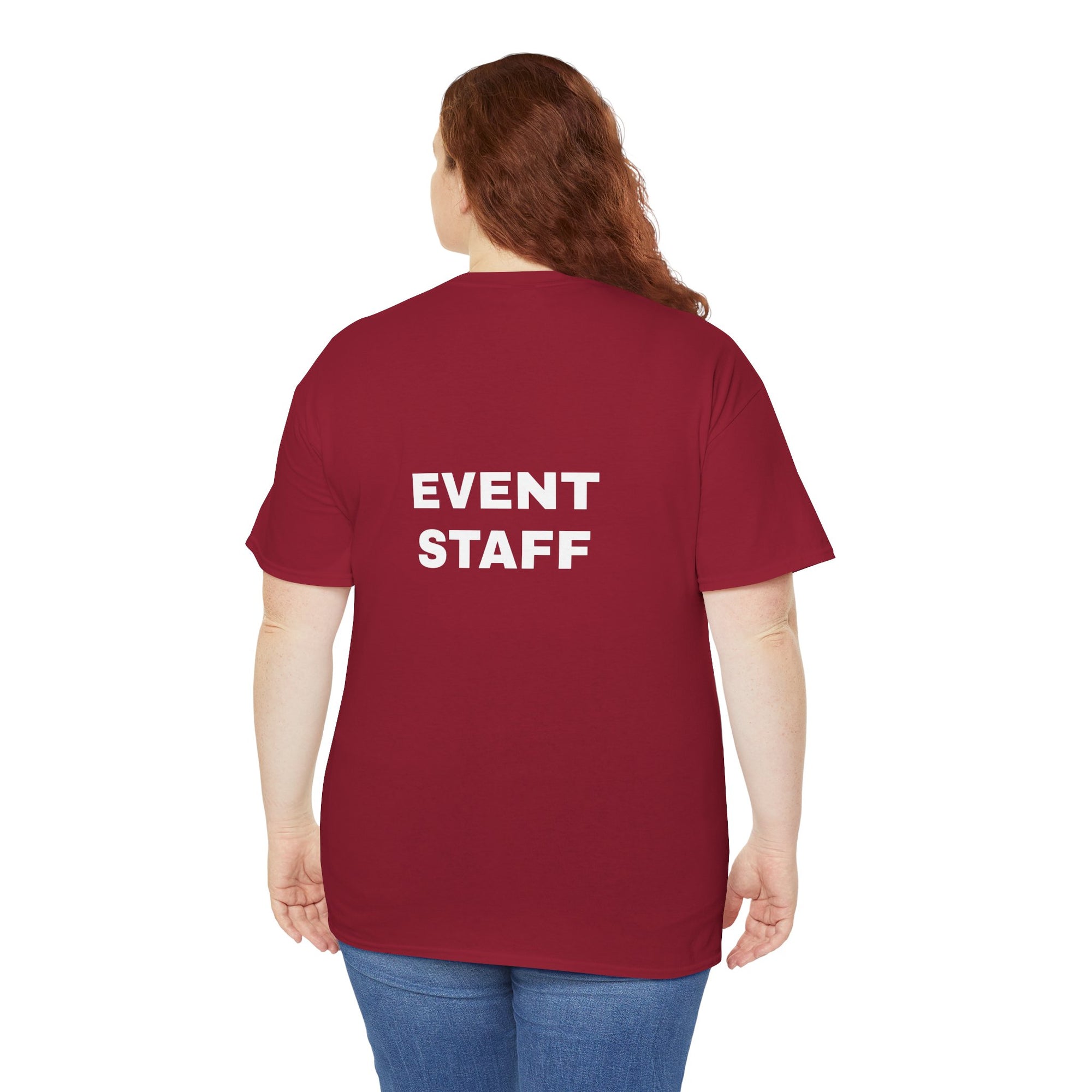Event Staff Unisex Heavy Cotton Tee - Perfect for Teamwork, Volunteer Events, Festivals, Concerts, Custom Uniforms