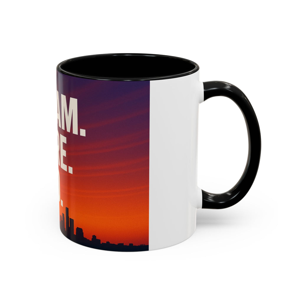 Inspiring Accent Coffee Mug - Dream, Dare, Do, Motivational Gift, Inspirational Drinkware, Sunset Design, Home Office Decor