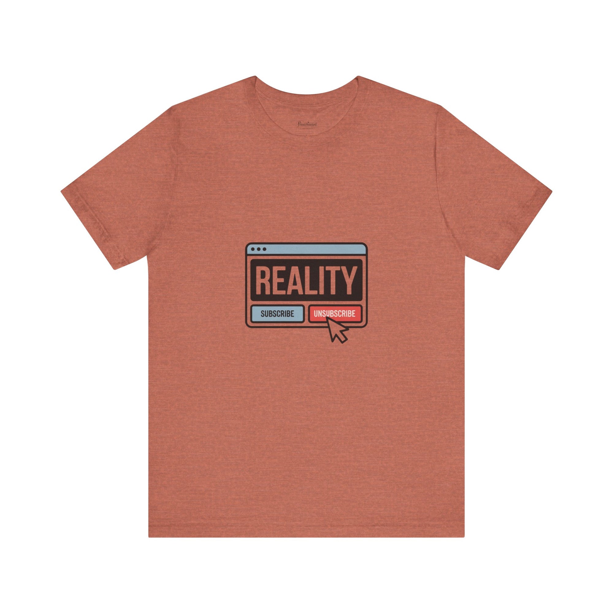 Reality Click Unisex Tee, Funny Graphic Shirt, Casual Wear, Geeky Apparel, Gift for Him/Her, Cool Tee for Everyday Style