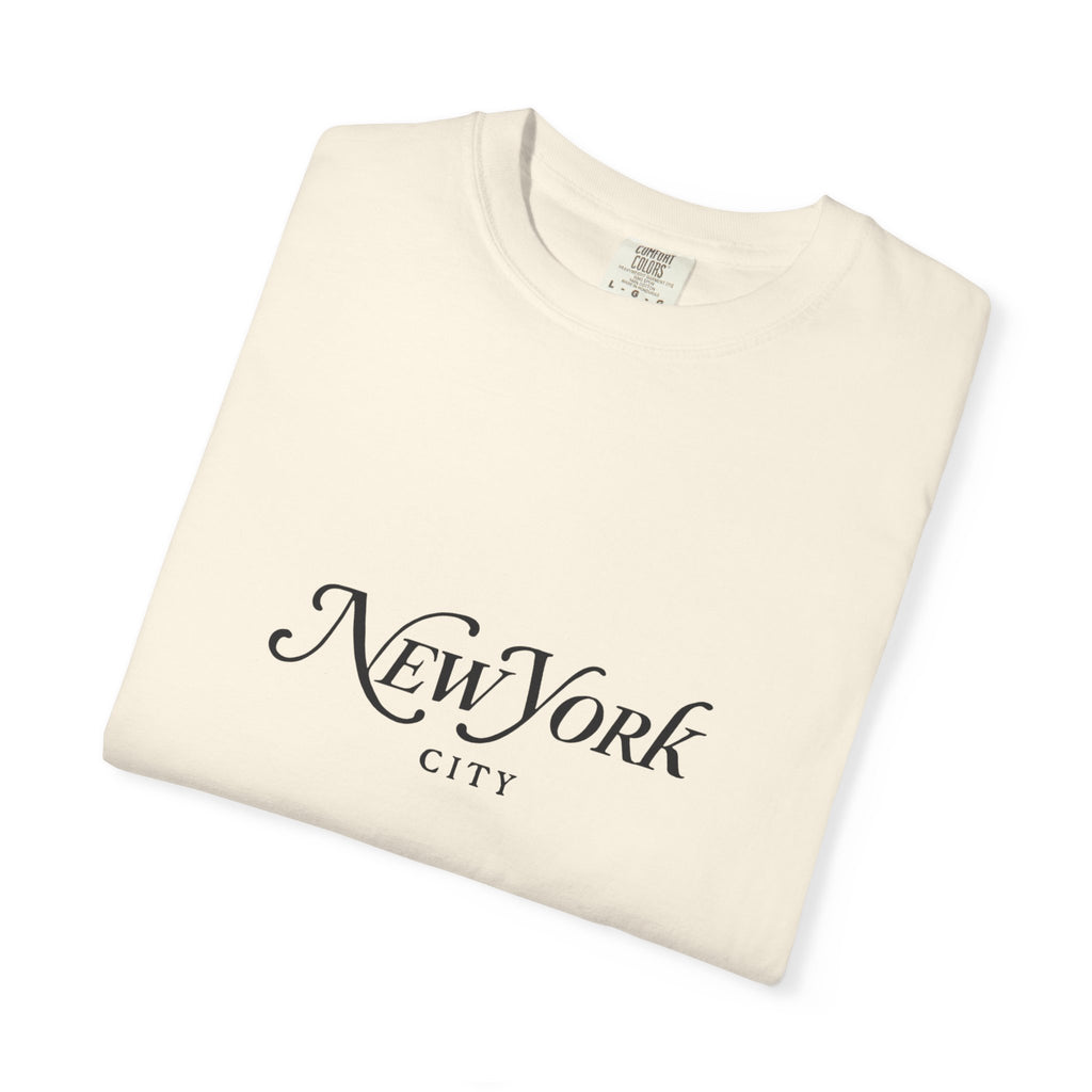 New York City Garment-Dyed Unisex T-Shirt, Trendy NYC Tee, Casual Summer Wear, Gift for Travelers, Urban Fashion
