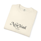 New York City Garment-Dyed Unisex T-Shirt, Trendy NYC Tee, Casual Summer Wear, Gift for Travelers, Urban Fashion
