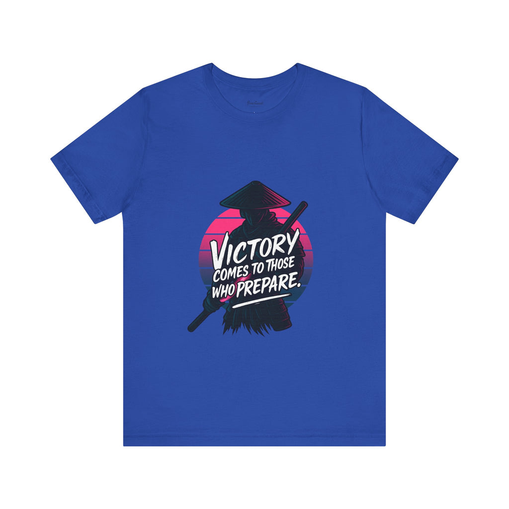 Victory Comes to Those Who Prepare Tee, Motivational T-Shirt, Unisex Graphic Tee, Inspirational Casual Wear, Gift for Gamers and Coaches