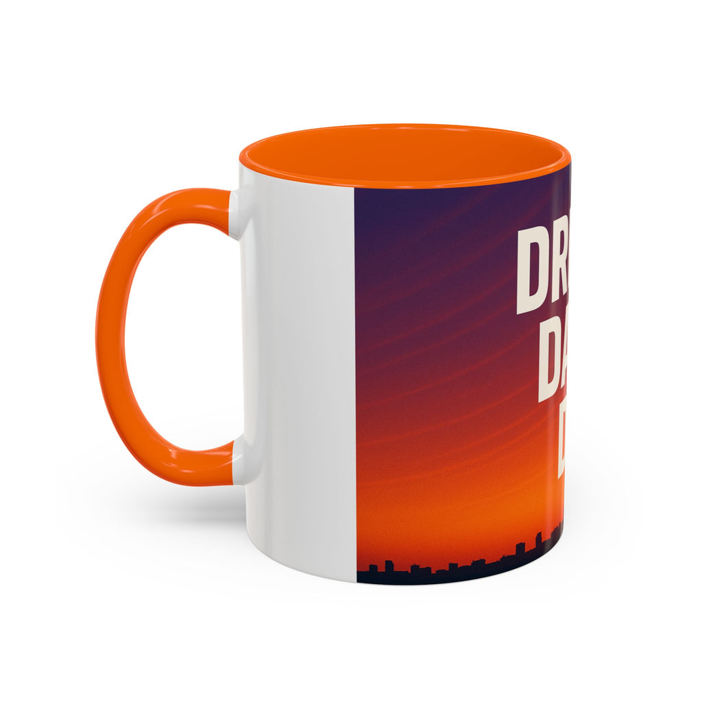 Inspiring Accent Coffee Mug - Dream, Dare, Do, Motivational Gift, Inspirational Drinkware, Sunset Design, Home Office Decor